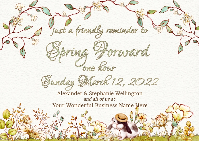 Copy of Daylight Savings Postcard | PosterMyWall