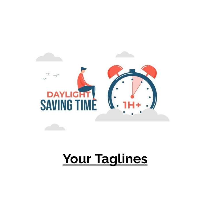 Daylight Savings Poster, Daylight Savings Fly Logotyp template