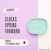 Daylight savings poster Template | PosterMyWall
