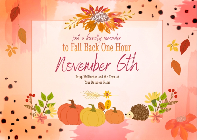 Copy of Daylight Savings Time Business Postcard | PosterMyWall