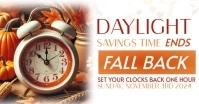 DAYLIGHT SAVINGS TIME ENDS DESIGN TEMPLATE Image partagée Facebook