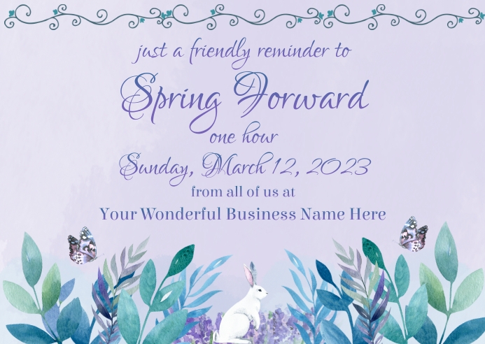 Copy of Daylight Savings Time Postcard | PosterMyWall