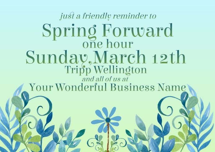 Copy of Daylight Savings Time Postcard | PosterMyWall