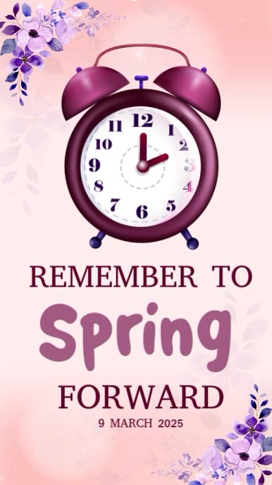 daylight savings time starts spring template Indaba yaku-Instagram
