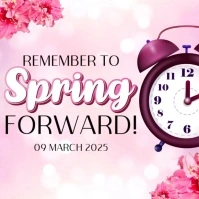 daylight savings time starts spring template Сообщение Instagram