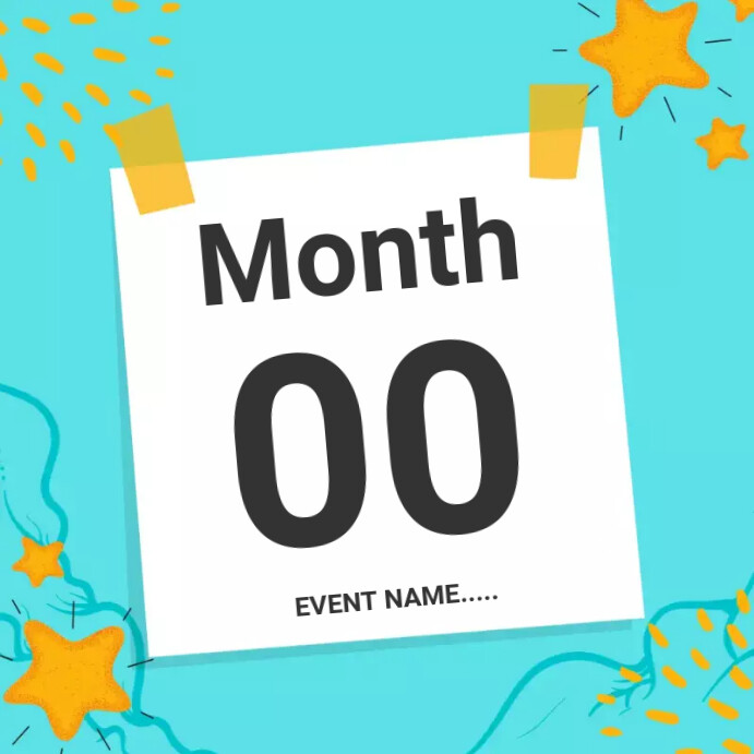 Days of the Month Template | PosterMyWall