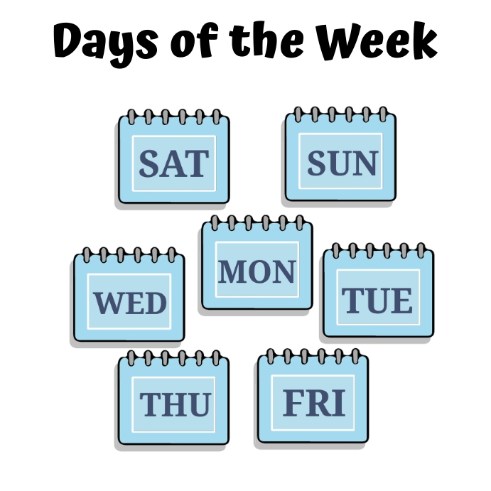 Days of the Week Design Template | PosterMyWall