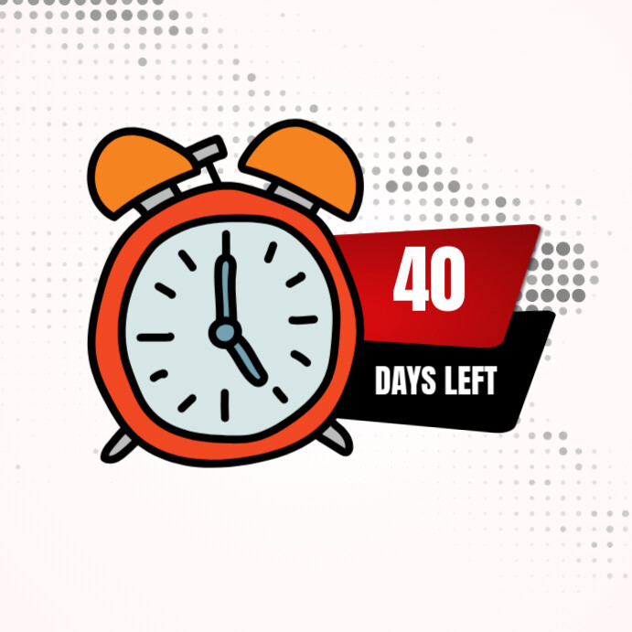 Days remaining reminder Template | PosterMyWall