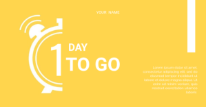 days to go delt Facebook-billede template