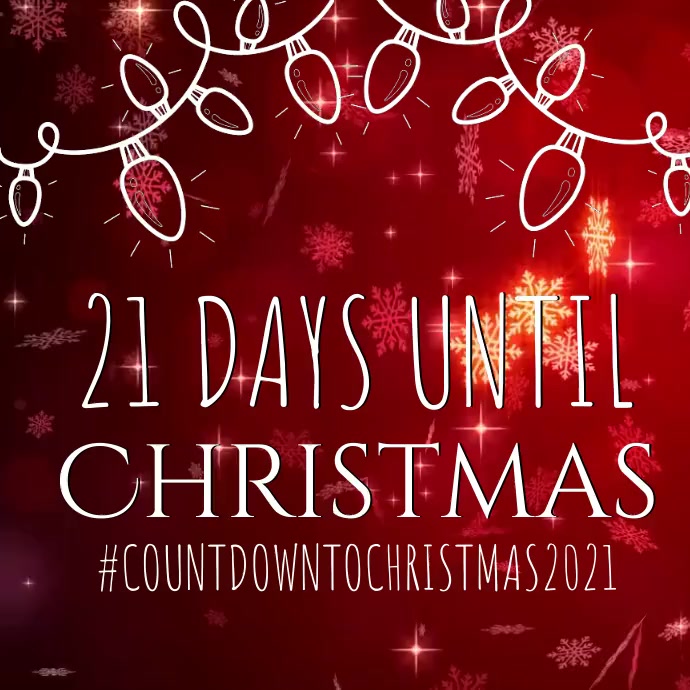 days until christmas countdown template Instagram Post