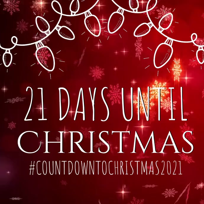 days until christmas countdown template Publicación de Instagram