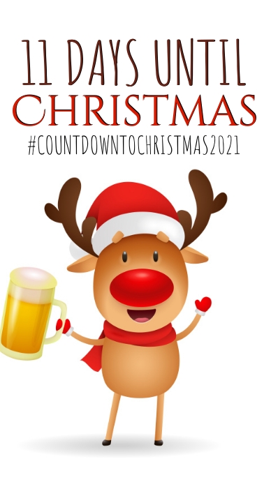 days until christmas countdown template Instagram Story