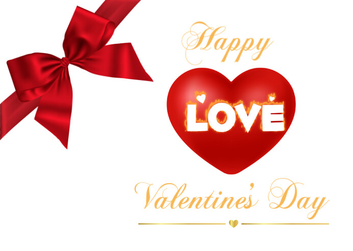 dayValentine's Poskaart template
