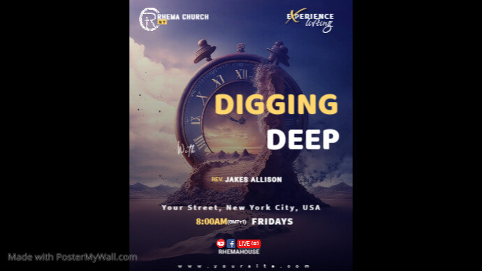 Dig Deep Typography Copy of Digging Deep | PosterMyWall