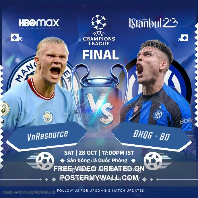 UEFA Champions League Final Post Template | PosterMyWall