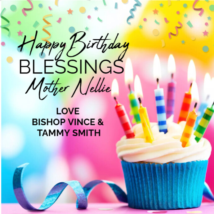Birthday poster design template