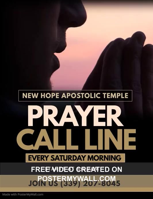 prayer call line | PosterMyWall