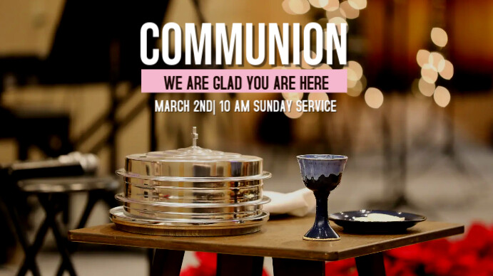 Communion Service | PosterMyWall