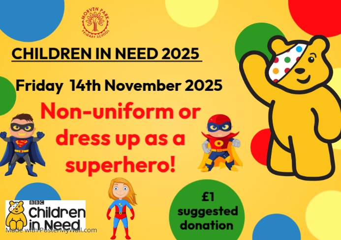 Children in Need A3 template