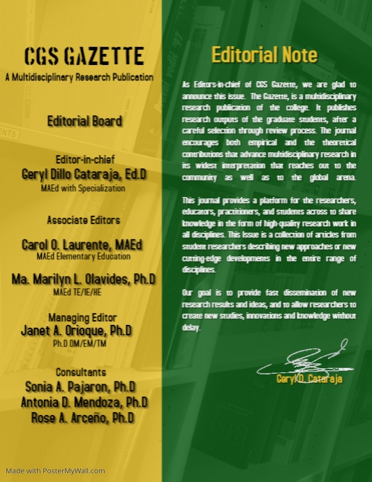 Editorial Note | PosterMyWall