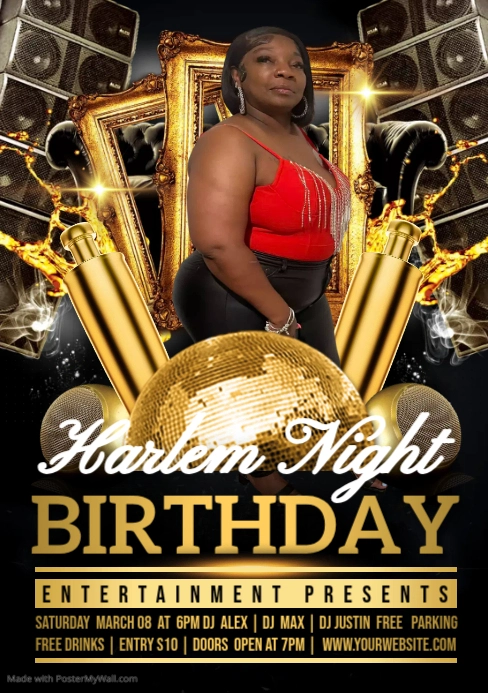 Birthday A5 template