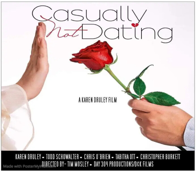 casually not dating poster 3000 x 2625 Custom Size template