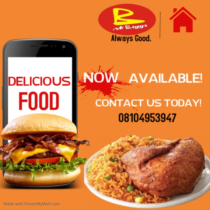 Copia de Home Food Delivery Service Flyer Template PosterMyWall