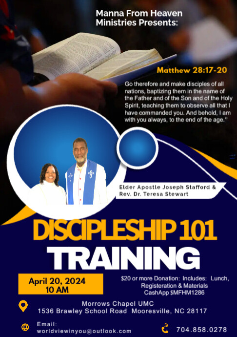Copy of Discipleship 101 Training 5th Session | PosterMyWall
