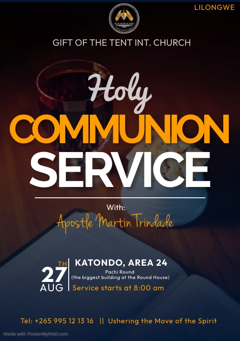 Copy of Communion service | PosterMyWall