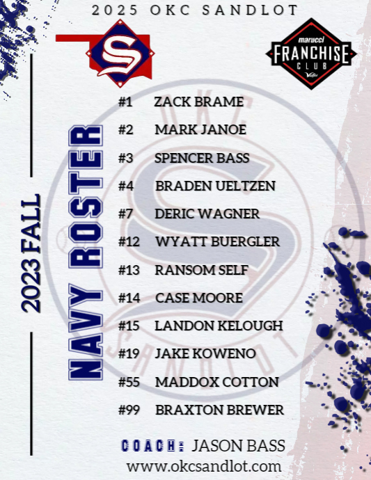 NAVY ROSTER | PosterMyWall