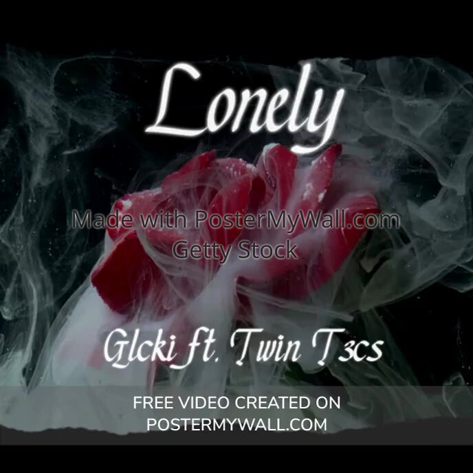 Red Smoky Rose Botanical Album Cover Video | PosterMyWall