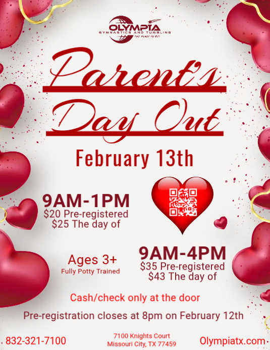 Parent's Day Out 2.16 | PosterMyWall