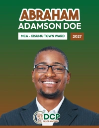 DCP Election party poster Flyer (US Letter) template