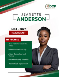 White Political Campaign Flyer Template