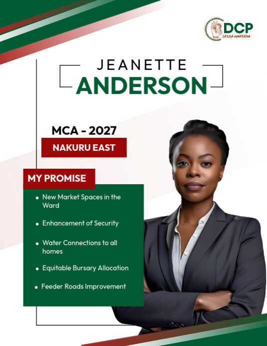 DCP party Manifesto Flyer (US Letter) template