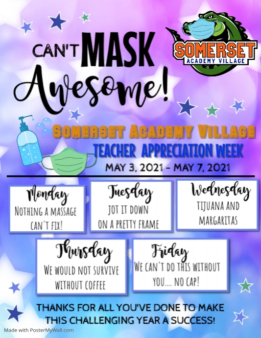 Copy of Teacher Appreciation Week 2021 PosterMyWall