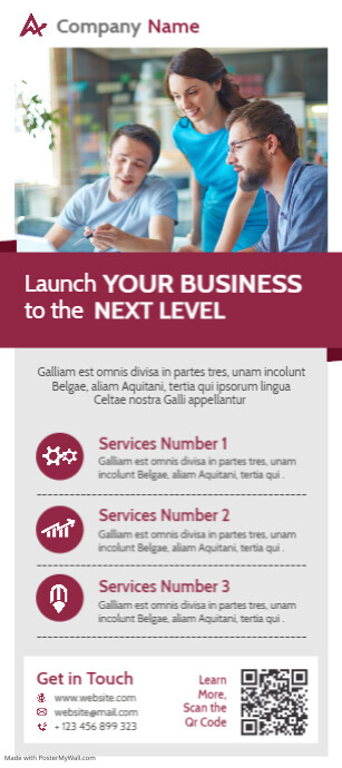 generic multipurpose rack card template desig