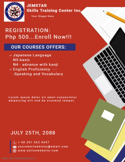 Copy of Online Learning Courses Advertisement Flyer | PosterMyWall