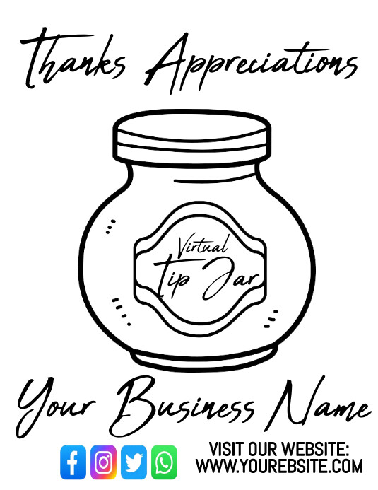 De Virtual Tip Jar Sign Template PosterMyWall de-virtual-tip-jar-sign-template-postermywall
