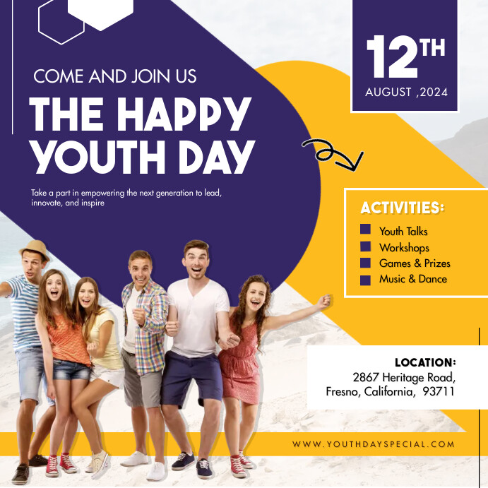 Youth Day Event Poster Template | PosterMyWall