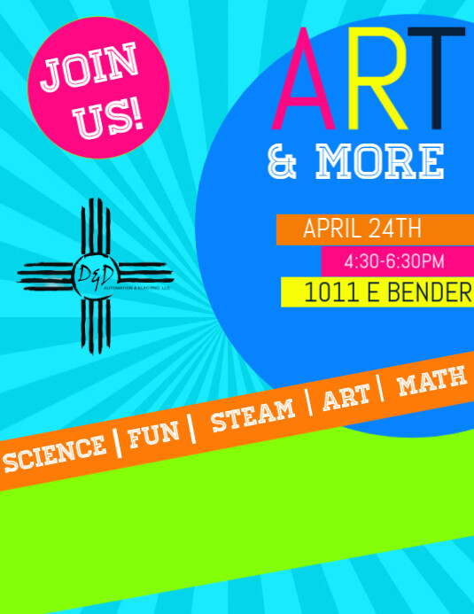 ART DAY Flyer (US Letter) template