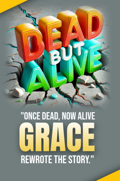 Dead but alive 海报 template