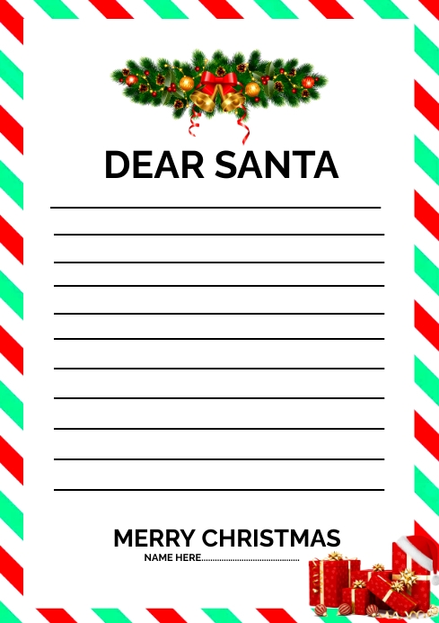 Dear Santa Template PosterMyWall