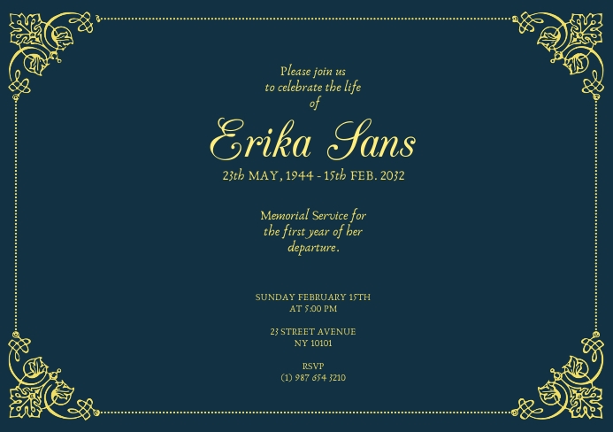 Image 5 for Death Anniversary Cards Templates