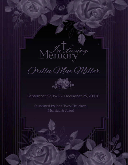Death Anniversary Template PosterMyWall