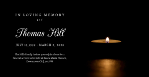 DEATH ANNIVERSARY Imagen Compartida en Facebook template