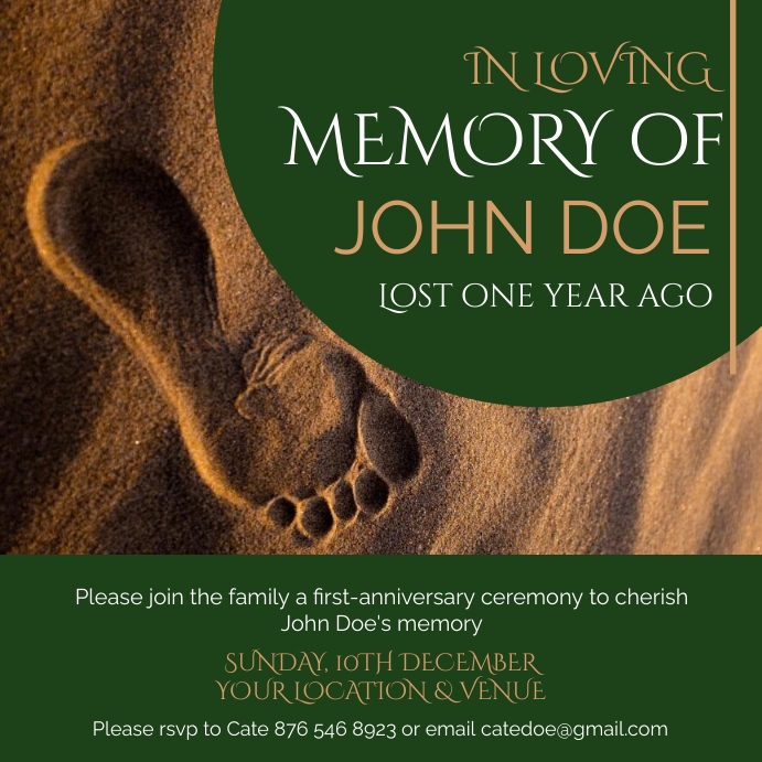 Death Anniversary Template PosterMyWall