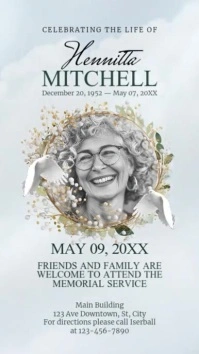 Death Anniversary Funeral Invite Template Instagram Story