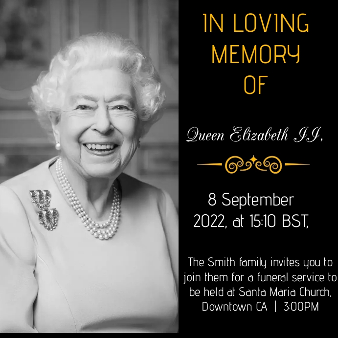 Death Anniversary poster template Instagram-bericht