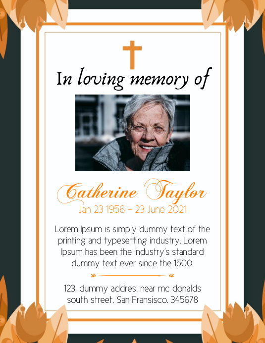 Rest In Peace Death Announcement Template Rest In Peace Death Announcement Template